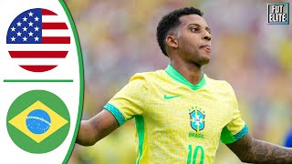 USA vs Brazil 11 Extended Highlights amp Goals  Friendly 2024 [upl. by Ybor572]