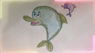 Draw and color the image of a dolphin [upl. by Ferde723]