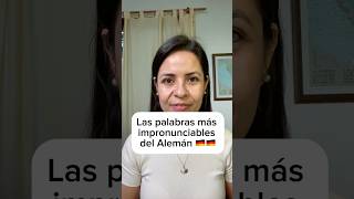 Las palabras más impronunciables del alemán 🇩🇪🇩🇪 [upl. by Adnorrahs]