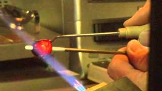 Glass Bead Flame Designs Raking Technique [upl. by Nnaitsirk]