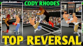 Cody Rhodes Top Reversal In Wrestling Empire Game [upl. by Sankaran]