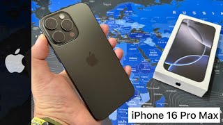 Apple iPhone 16 Pro Max  Unboxing and HandsOn [upl. by Ahsilat]