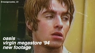 Oasis Live in Virgin Megastore ‘94 New Footage Supersonic amp Slide Away [upl. by Waugh]