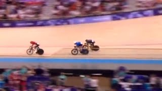 PARIGI 2024 CICLISMO SU PISTA MADISON ARGENTO VIVIANI CONSONNI [upl. by Inaffyt]