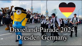 DIXIELANDPARADE 2024🇩🇪DRESDEN GERMANY [upl. by Lletnwahs]