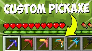 Minecraft but There are CUSTOM PICKAXE [upl. by Dlorej912]