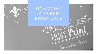 Unboxing Planner Enjoy 2019 [upl. by Anaderol]