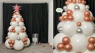 Balloon Christmas Tree Without Stand [upl. by Aicala]