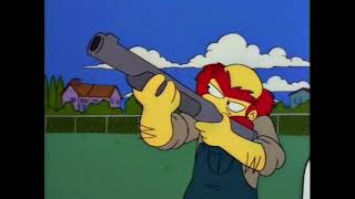 The Simpsons  Groundskeeper Willie shoots at fighter jets [upl. by Pike22]