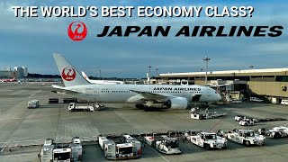 REVIEW  Japan Airlines  Jakarta CGK  Tokyo NRT  Boeing 7878  Economy [upl. by Atinav]