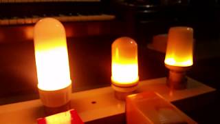 LED Flicker FlameFire Effect bulbs REVIEW PART 2 [upl. by Jany]