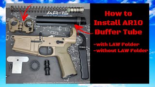 How to Install AR10 Buffer Tube  Aero Precision M5 Build [upl. by Kennith555]