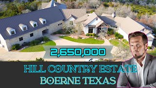 Boerne Texas homes for sale Luxury Custom home with pool and million dollar views [upl. by Novaat]