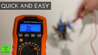 How To Trace Wires In A Wall  Multimeter Continuity Test [upl. by Claretta]