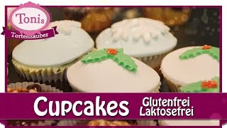 Winterliche Cupcakes ohne Gluten und Laktose  Tonis Tortenzauber 0003 [upl. by Halstead]