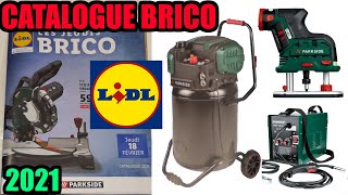 catalogue lidl bricolage février 2021 compresseur vertical PARKSIDE défonceuse sans fil 12v soudure [upl. by Asila]