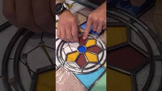 Turquoise bordered loveliness stainedglass craftman handmade [upl. by Onidranreb]