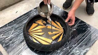 Wow Easy cement ideas  DIY simple concrete coffee table at home [upl. by Jadd163]