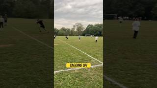 Tagging Up on the Catch youtubeshorts soccer kickball [upl. by Niwde971]