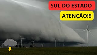 SUL DO ESTADO Atenção para chuva forte e risco de temporais [upl. by Iegres]