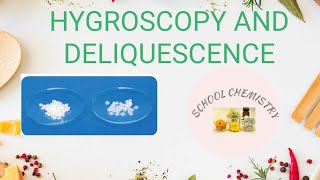 CLASS 10 UNIT 9 SOLUTIONSHYGROSCOPY AND DELIQUESCENCE IN TAMILCHEM FI [upl. by Donell801]