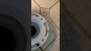 Install Toilet Flange On Tile Floor  Short To The Point [upl. by Odnalref]