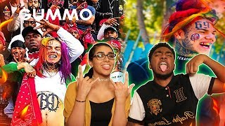 6IX9INE  GUMMO 🔥 🗑♻ OFFICIAL MUSIC VIDEO  BLOOD 🔴 OR 🔵 CRIP  GIRLFRIEND REACTS ❤ [upl. by Yerot836]