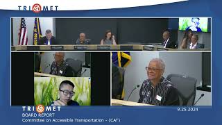 TriMet Board of Directors Strategy Meeting September 25 2024 [upl. by Araek716]