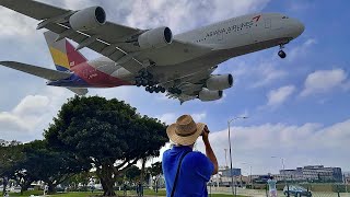 2 hours Los Angeles LAX Airport 🇺🇸 Plane Spotting  RUSH HOUR  Close up Heavy landingTake off [upl. by Nomelihp]