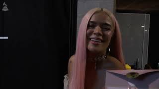 Live With KAROL G Backstage At The 2024 GRAMMYs [upl. by Jeremiah]