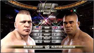 Alistair Overeem vs Brock Lesnar  Full Fight  EA Sports UFC [upl. by Carina]