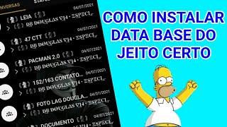 COMO INSTALAR A DATA BASE DE TRAVA ZAP DO JEITO CERTO PASSO À PASSO [upl. by Mommy20]