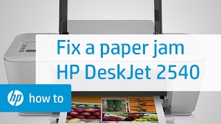 Fixing a Carriage Jam  HP Deskjet 2540 AllinOne Printer  HP [upl. by Maren928]