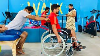 C6C7 incomplete Spinal Cord injury Recovery  Goutham saha at Mission Walk  Hyderabad 9177300194 [upl. by Aihseyt]