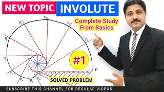 HOW TO DRAW INVOLUTE OF CIRCLE  ENGINEERING GRAPHICS AND DRAWING TIKLESACADEMYOFMATHS [upl. by Eire841]