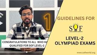 SOF Level2 Guidelines  Science Olympiad Foundation  Olympiad Exams [upl. by Adnerb]