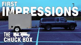 5x8 Cargo Trailer to Camper Conversion  First Impressions [upl. by Jeniece631]