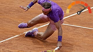 Rafael Nadal 22 Impossible Sprints That Shocked The Tennis World Legendary Speed [upl. by Lewej]