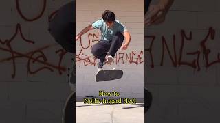 How to Nollie inward heel Would you wanna see a full length tutorial skateboading [upl. by Ecyar]