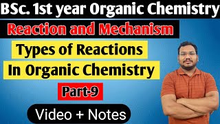 Types of Organic Reactions  Addition Reactions  Organic Chemistry  BSc 1st year  By Pankaj Sir [upl. by Avron]