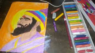 Chatrapati Shiva ji Marathe ji ki Drawing full tutorial video TIME LAPSE [upl. by Airasor]