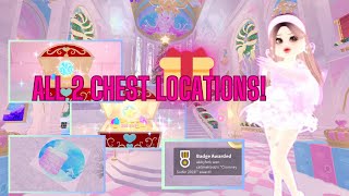 ALL 2 CHEST LOCATIONS IN ROYALE HIGH CHRISTMAS UPDATE 2023  GLITTERFROST UPDATE [upl. by Quirita]