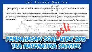 UTBK2019 Pembahasan UTBK 2019 TKA Saintek Matematika IPA [upl. by Chard]