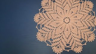 Tutorial doily rajut  motif38  Crochet doily tutorial [upl. by Lucine]