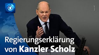 Nach AmpelAus Scholz gibt Regierungserklärung ab [upl. by Vaenfila730]