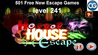 Walkthrough 501 Free New Escape Games level 241  Horror house escape  Complete Game [upl. by Savihc]