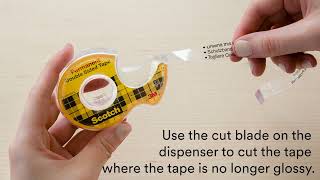 How to start a roll of Scotch® DoubleSided Tape [upl. by Onid]