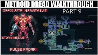 Metroid Dread Walkthrough Part 9  Pulse Radar Storm Missile Space Jump and Gravity Suit [upl. by Cila328]