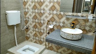 Washroom design 55 x 4 feet  bathroom design [upl. by Cowden]