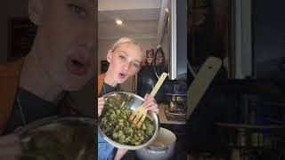 Making broccoli cheddar soup 🥣🥦🧀 cooking food tinekeyounger soup viral [upl. by Desdamonna]